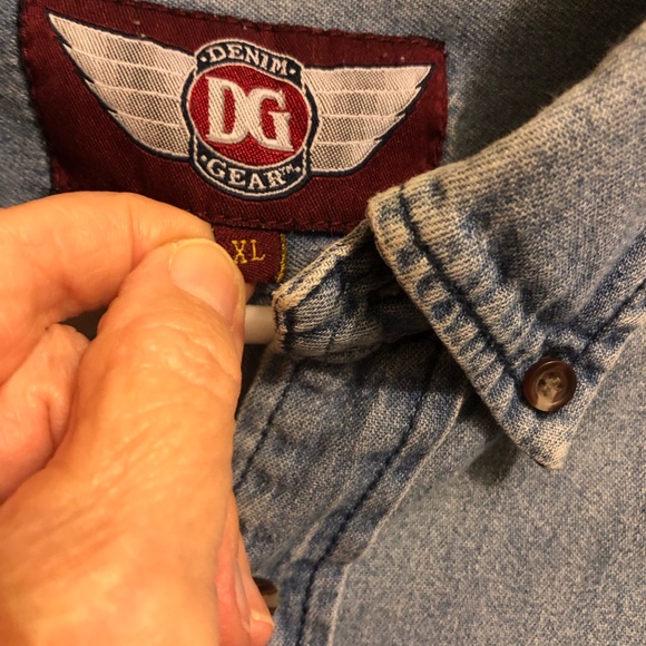 Denim Gear jean men’s shirt XL long sleeve button down - Picture 4 of 6